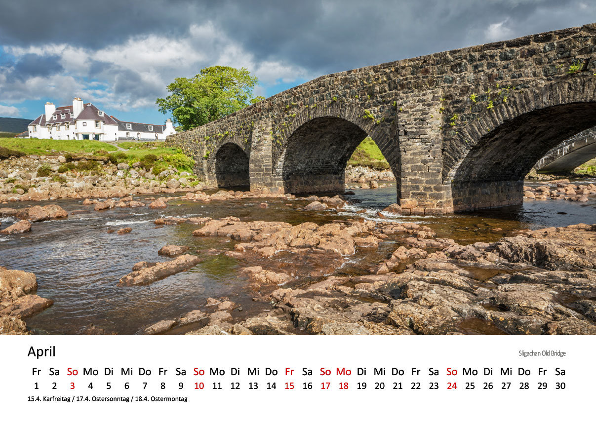 Kalender Ilse of Skye Schottlands schöne Hebrideninsel 2025