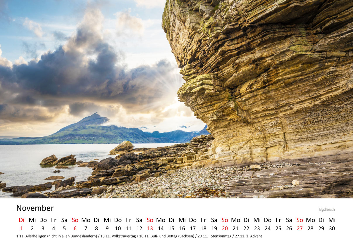 Kalender Ilse of Skye Schottlands schöne Hebrideninsel 2025