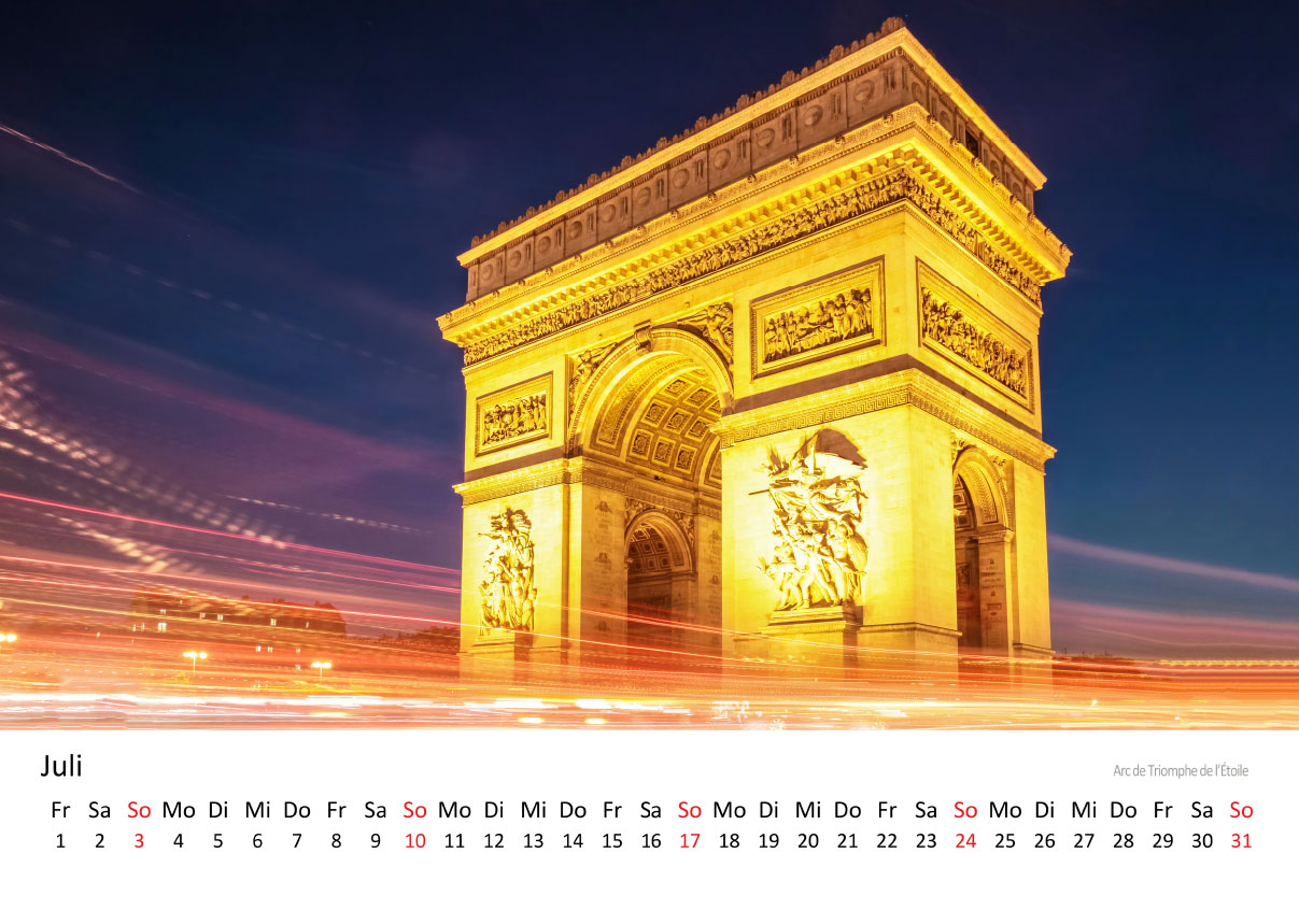 Kalender Paris 2024 Christian Müringer Reise und Naturfotograf