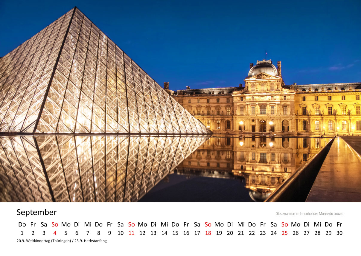 Kalender - Paris 2024  Christian Müringer - Reise- und Naturfotograf