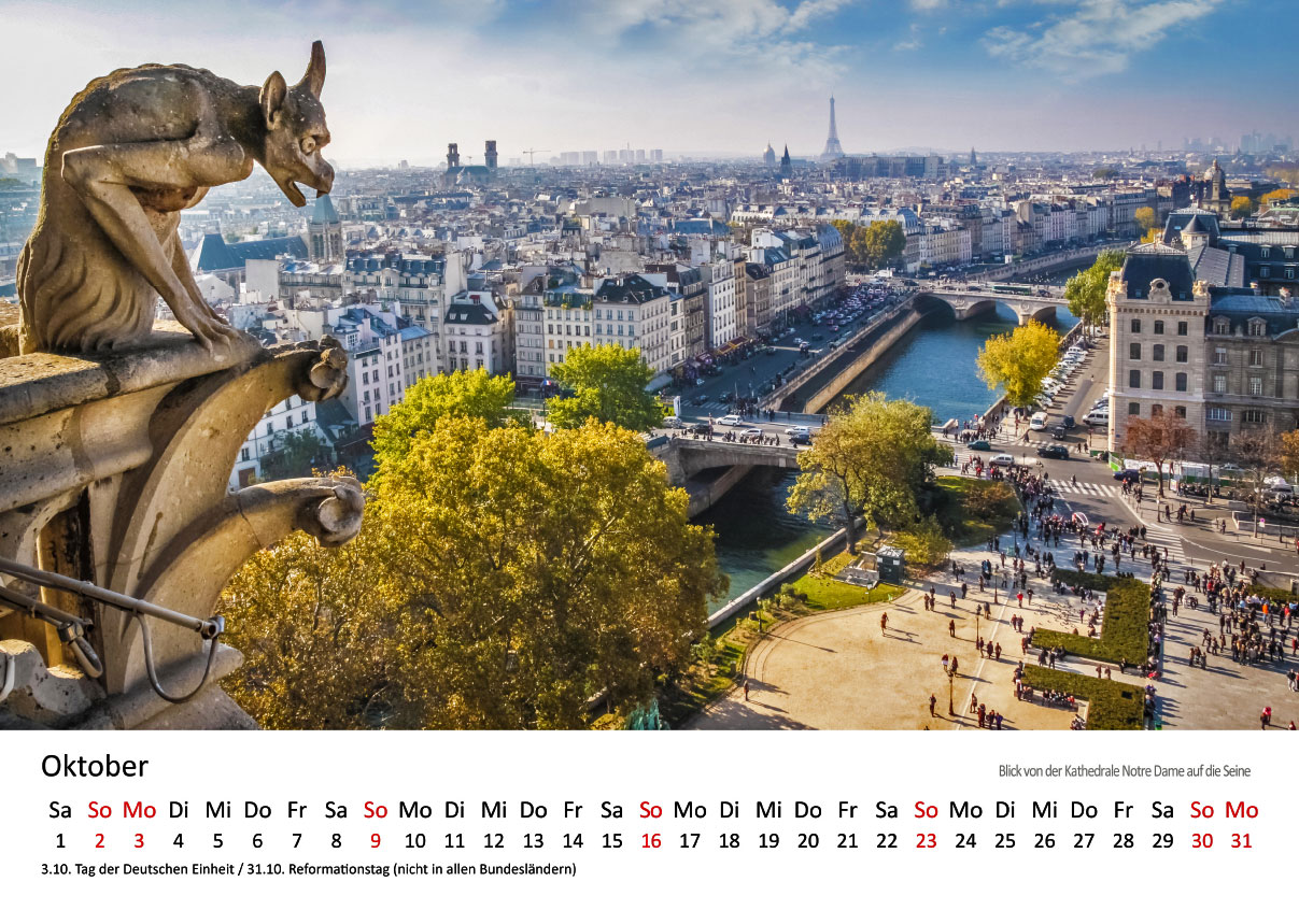 Kalender Paris 2024 Christian Müringer Reise und Naturfotograf