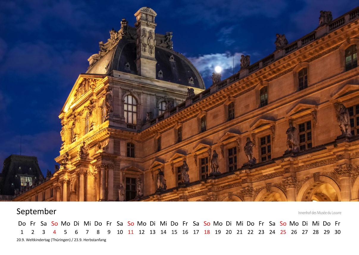 Kalender - Paris - Meine Traumstadt 2025  Christian Müringer - Reise 