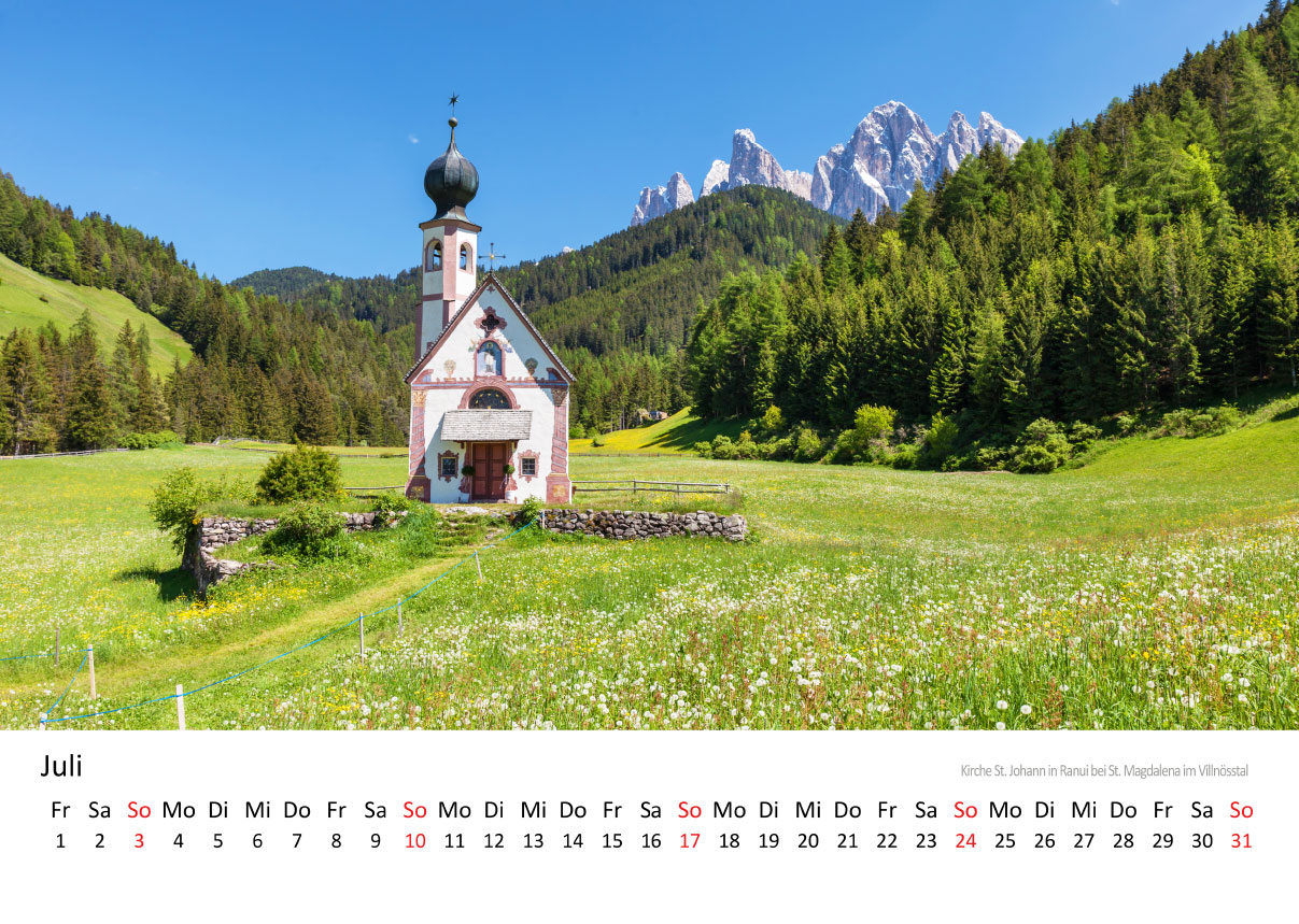 Kalender 2025 Zum Ausdrucken Südtirol 