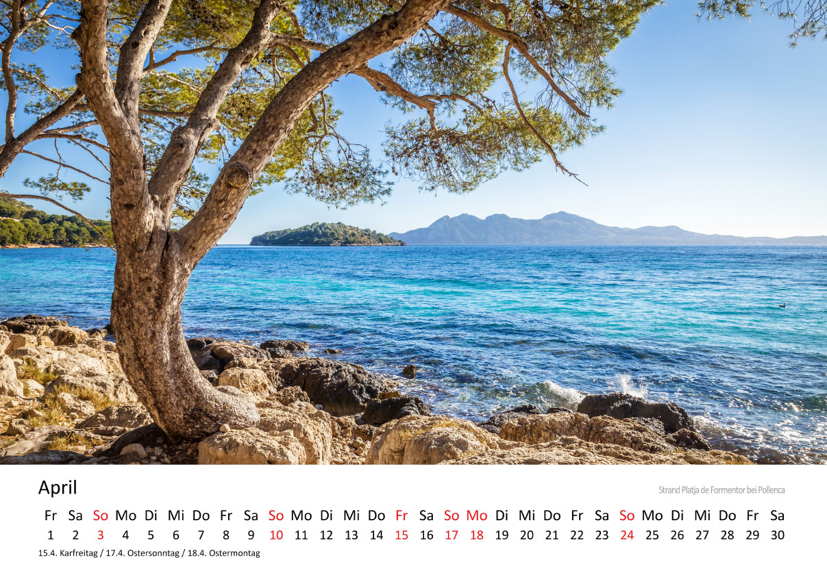 Kalender - Trauminsel Mallorca 2025  Christian Müringer - Reise- und 